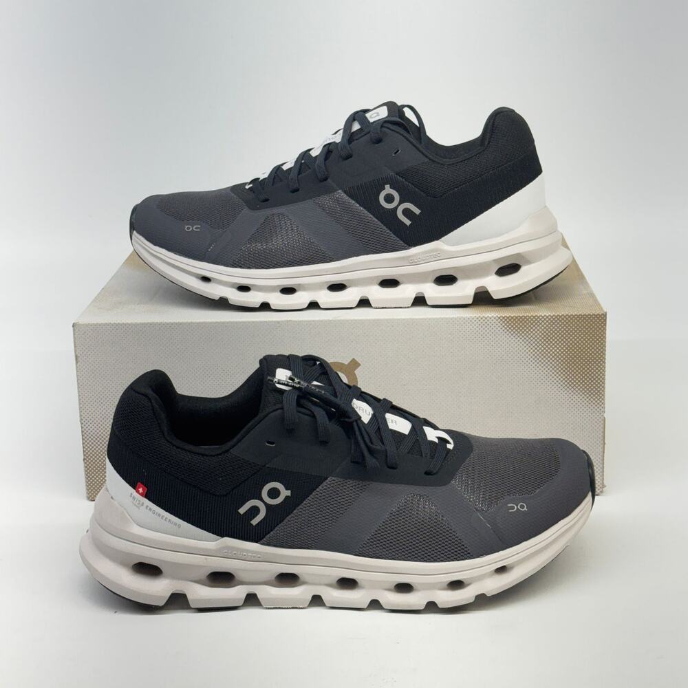 On Cloudrunner Wide Men’s Running Shoes Eclipse/Frost Size 7.5 Wide New